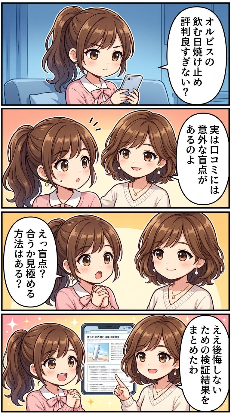 オルビス 飲む 日焼け 止め 口コミ